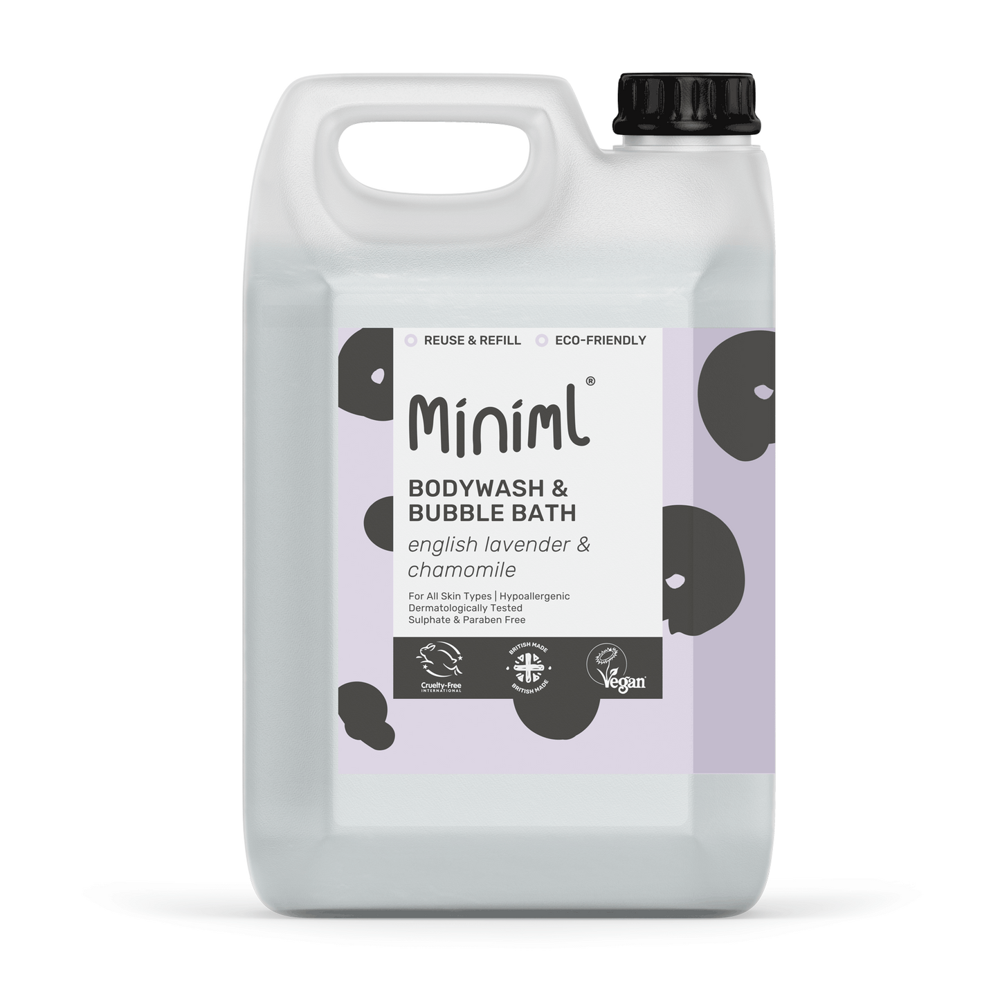 Miniml Bodywash and Bubblebath (English Lavender & Chamomile)