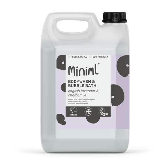Miniml Bodywash and Bubblebath (English Lavender & Chamomile) 5kg