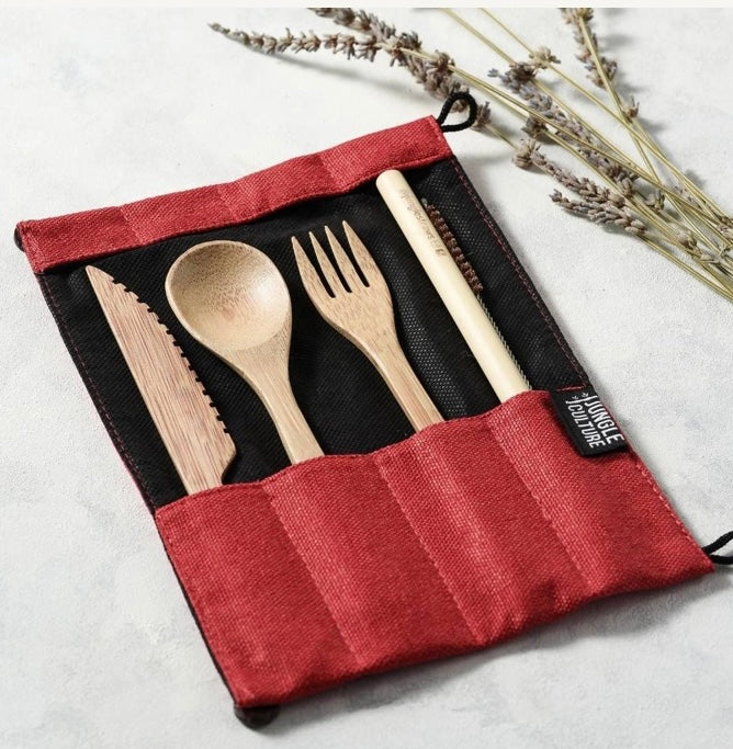 Jungle Culture Bamboo Cutlery Set
