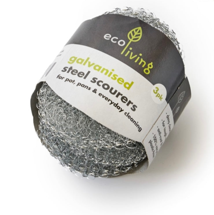 Eco Living Galvanised Steel Scourers