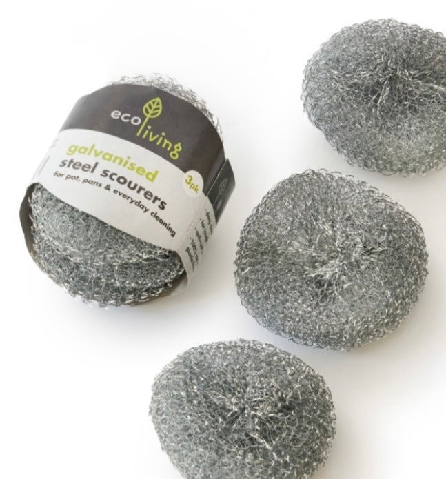 Eco Living Galvanised Steel Scourers