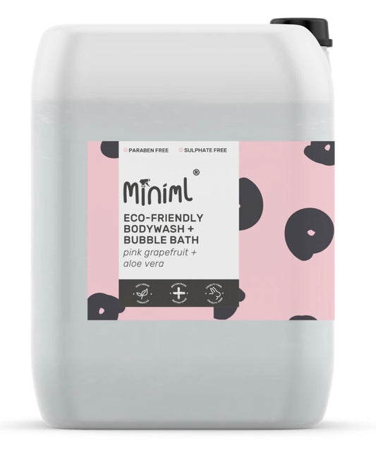 Miniml Bodywash and Bubblebath (Pink Grapefruit & Aloe Vera)