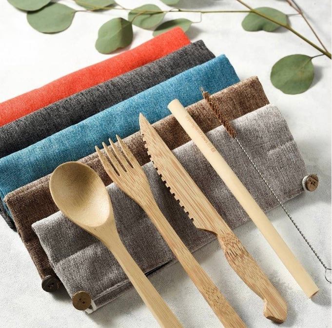 Jungle Culture Bamboo Cutlery Set