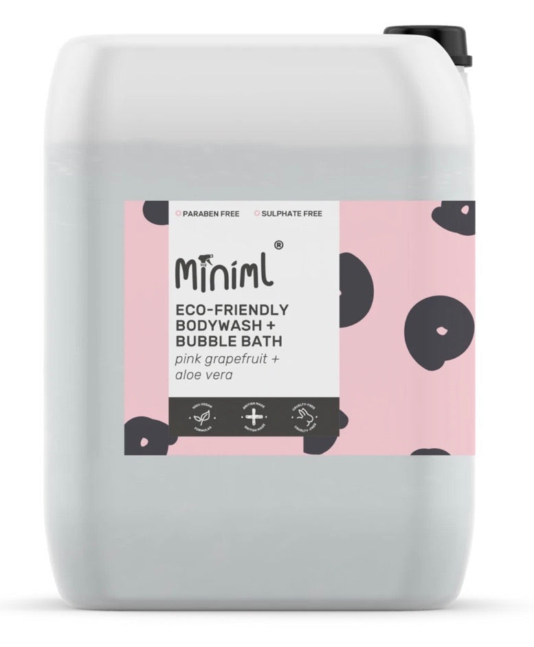 Miniml Bodywash and Bubblebath (Pink Grapefruit & Aloe Vera) 5kg