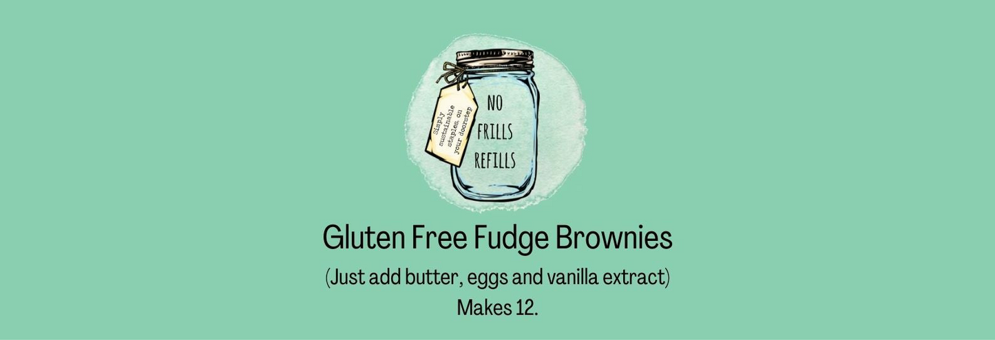 No Frills Gluten-Free Fudge Brownie Kit.