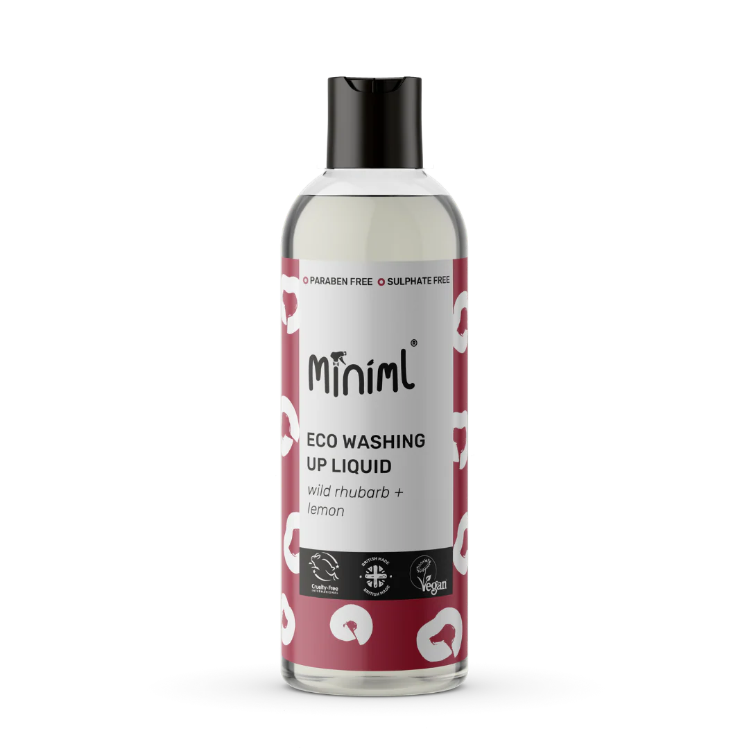 Miniml Washing Up Liquid (Rhubarb & Lemon - Prefilled)