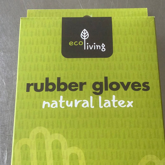 Eco Living Natural Latex Rubber Gloves